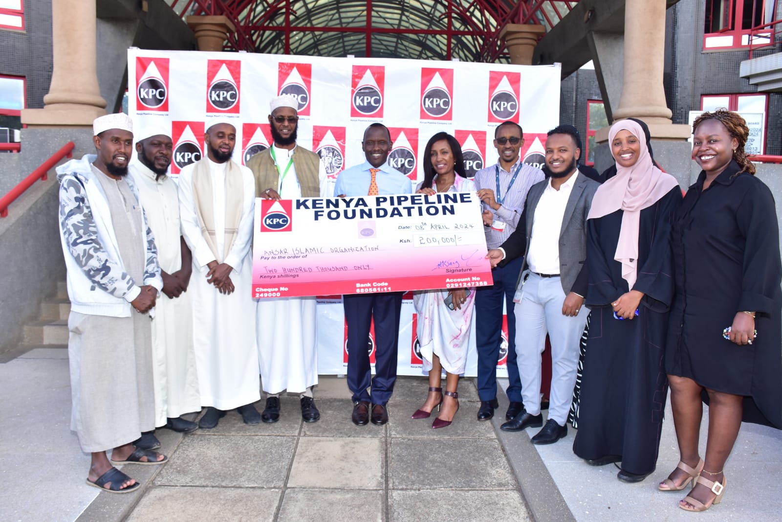 KPC donates foodstuff to Ansar Islamic Organization as part of Ramadhan celebrations